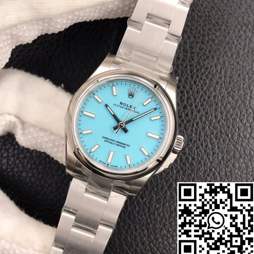 Rolex 31MM M277200-0007 EW Perpetual Oyster Dial Turquoise Blue Factory 1025